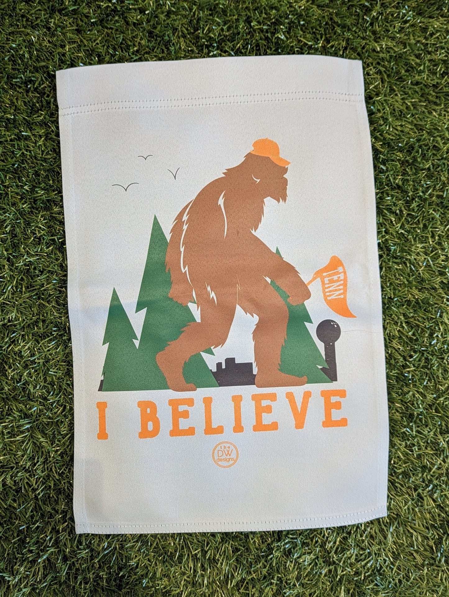 The Squatch Believes Yard Flag