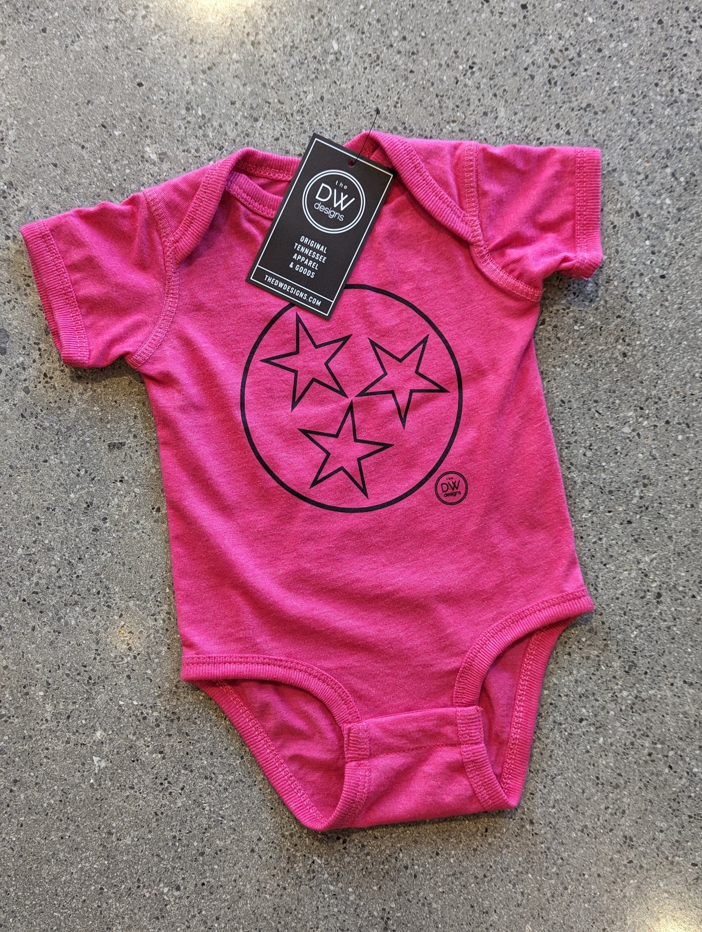 The Tristar Outline Onesie - Pink
