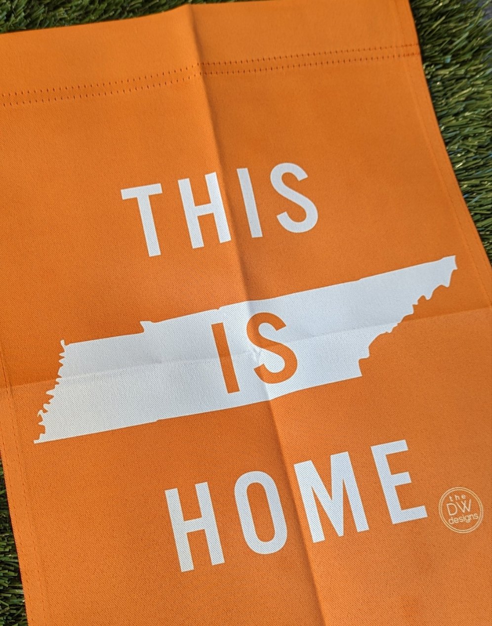 The This is Home Yard Flag - Orange