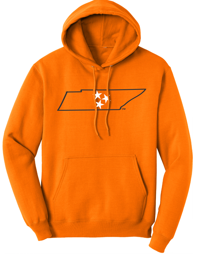 The Minimal Tristar State Hoodie - ORANGE