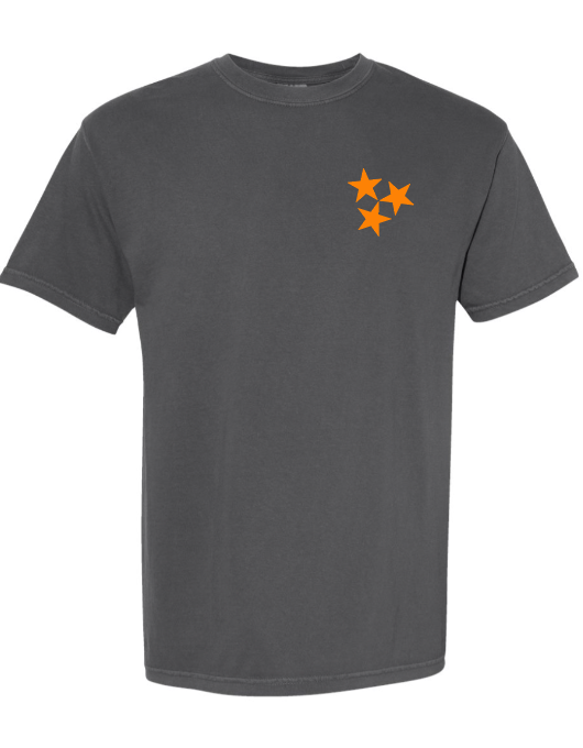 The Vintage KNOX Pennant CC Tee - Charcoal