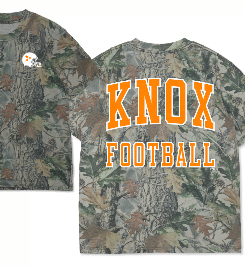 The KNOX Football Wood Camo Vintage Tee