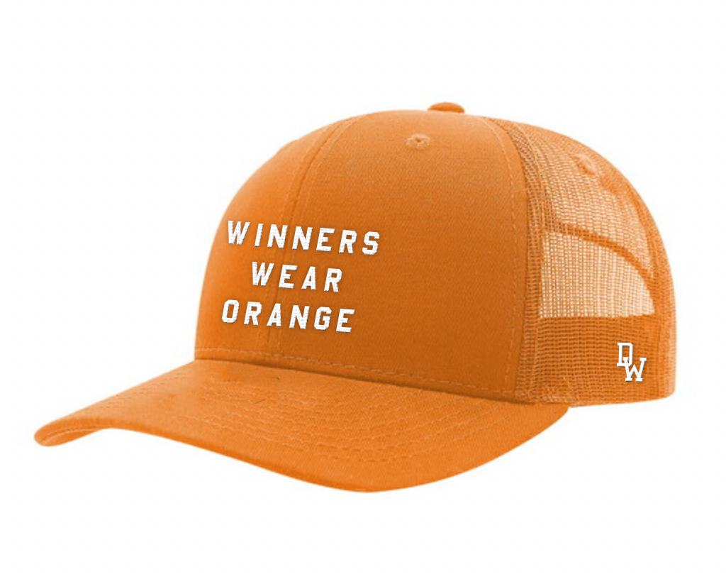 The Winners Wear Orange Trucker Hat