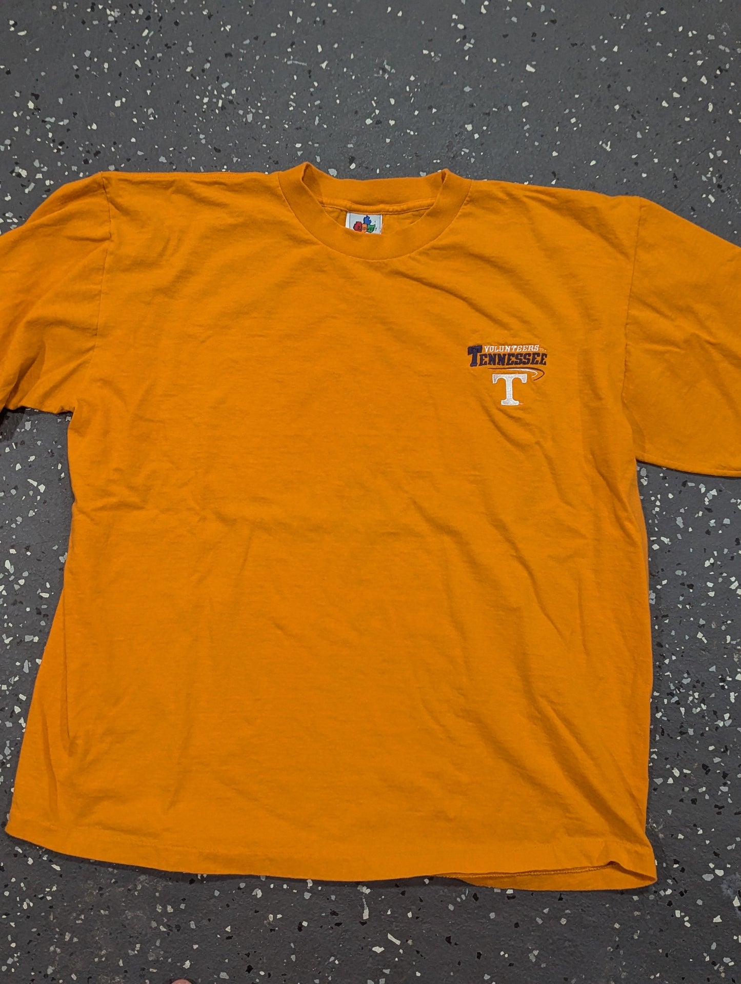 90's TN Vols Orange Tee with embroidery design - XL