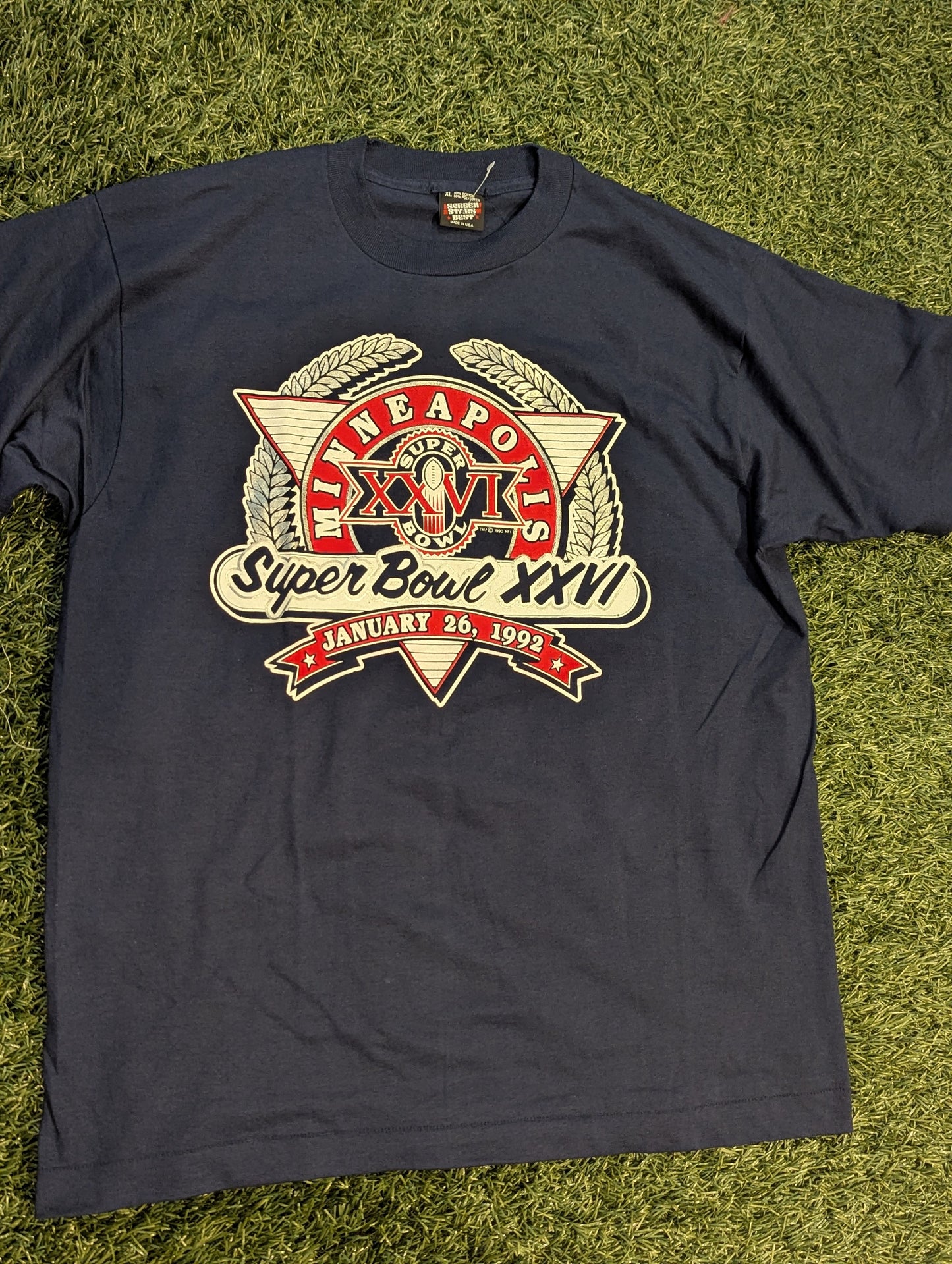 90's Super Bowl XXVI tee Made in USA - XL