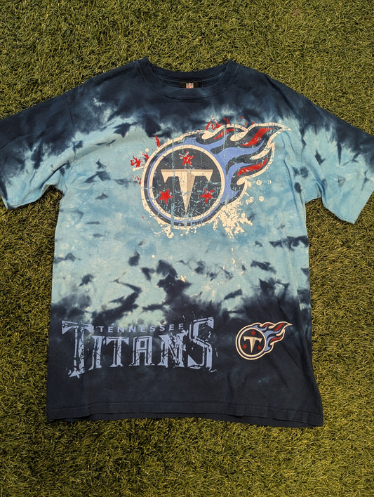 Y2K Tennessee Titans Tie-dyed Tee - L