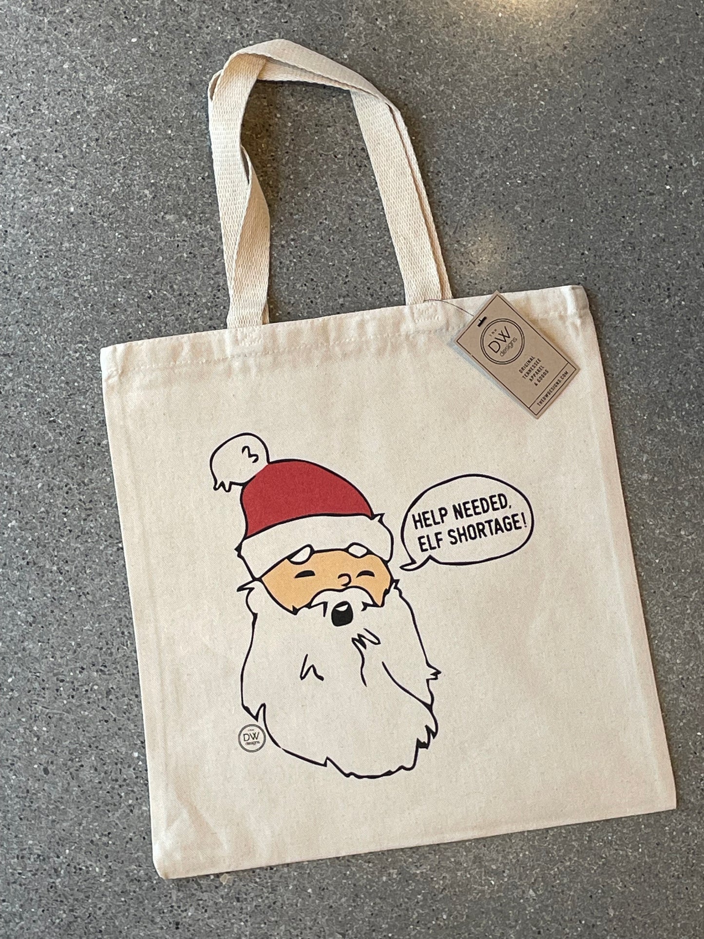 Elf Shortage Canvas Tote