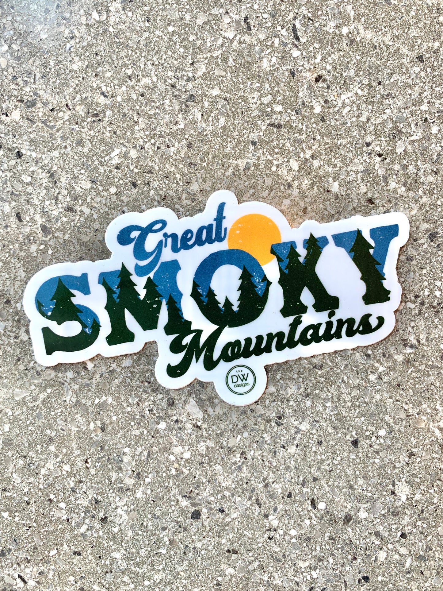 The Vintage Smoky Mtn Sticker