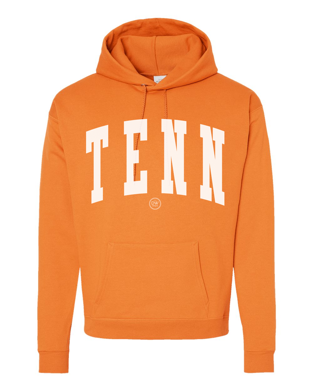 Arched TENN - White Hoodies TN Orange