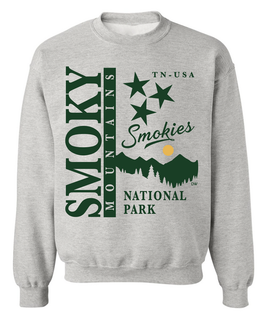 The Smoky Mountains Oversized Print Sweatshirt