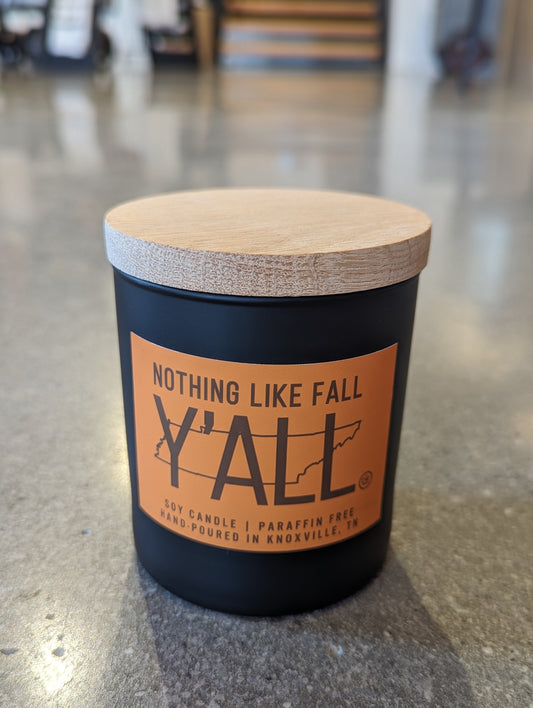 The Fall Y'all Candle - Black