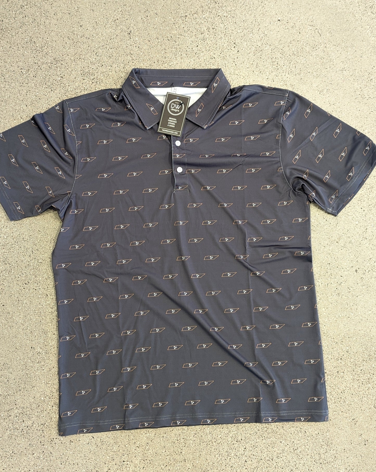 The Minimal Tristar State Polo - Charcoal