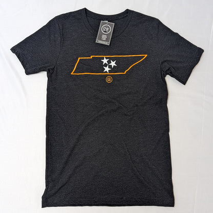 The Minimal Tristar State Tee - Charcoal