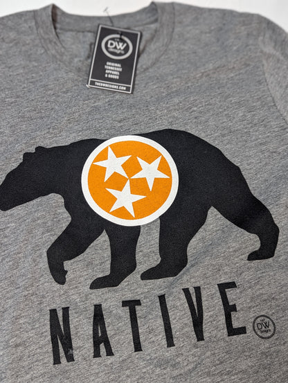 The TN Native Black Bear Tee - Grey