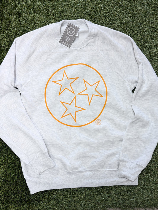 The Tristar Outline Sweatshirt - Ath Grey