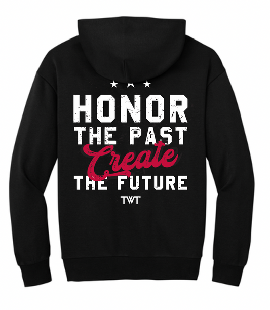 The TWT Motto Heavyweight Hoodie - Black