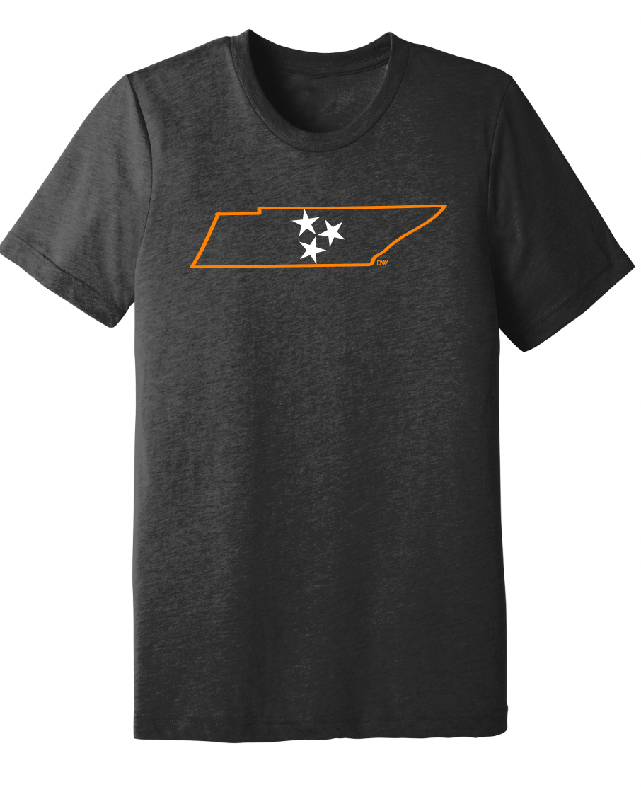 The Minimal Tristar State Tee - Charcoal