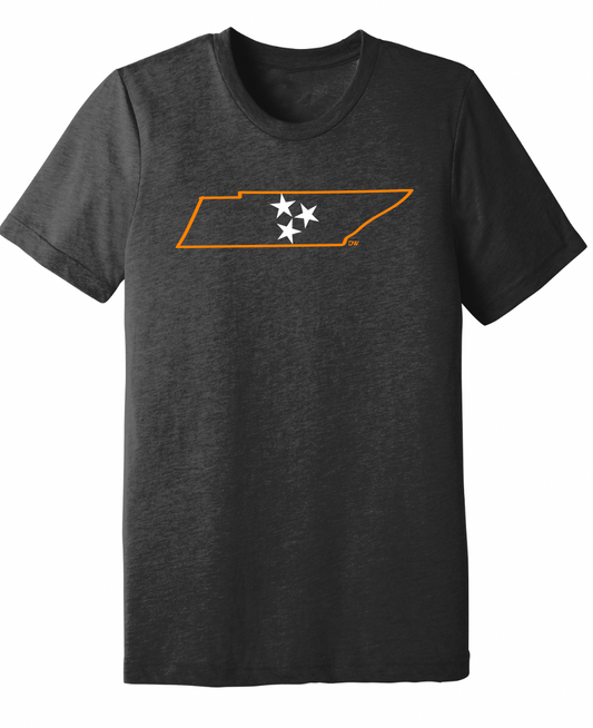 The Minimal Tristar State Tee - Charcoal