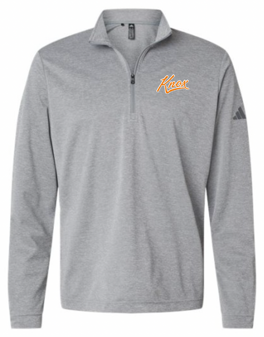 The KNOX Script Adidas 1/4 zip - Grey - PRE-ORDER