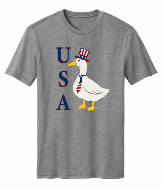 The USA Patriotic Porch Goose Tee