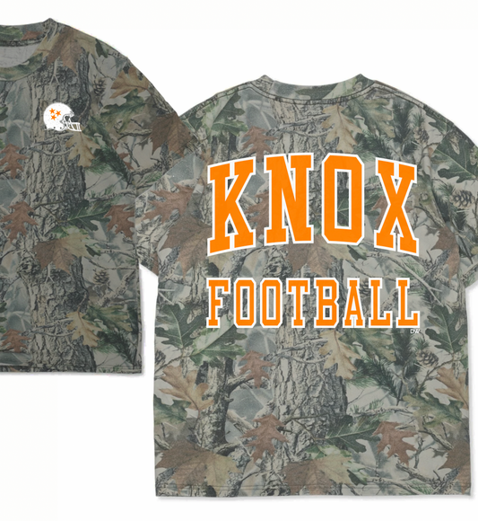 The KNOX Football Wood Camo Vintage Tee