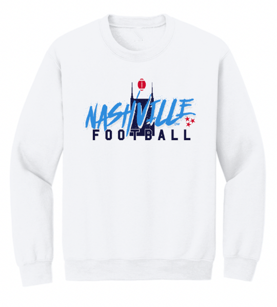 The Nashville Graffiti Football Sweatshirt