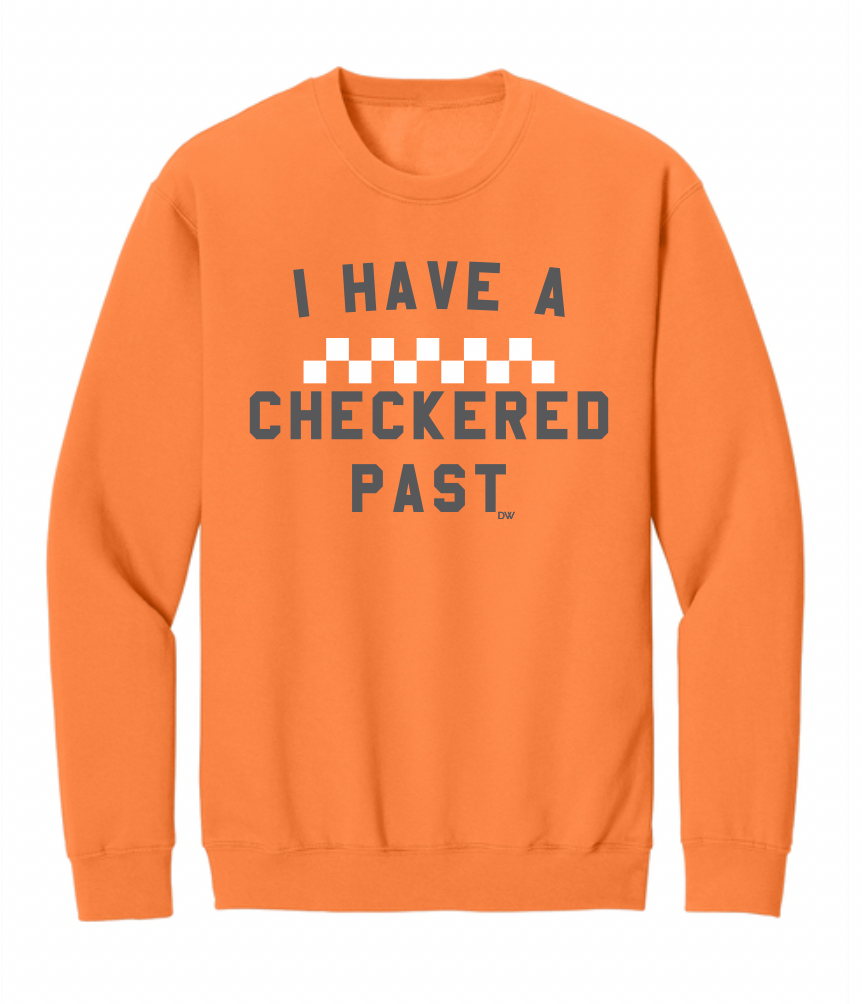 The Checkered Past Sweatshirt - Orange