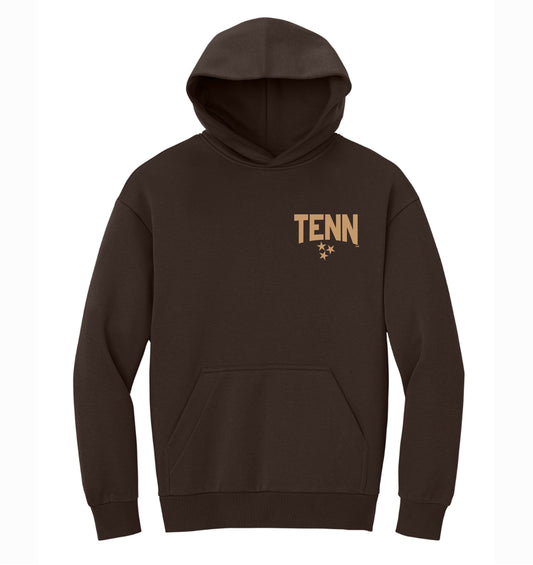 The TENN Tristar Heavyweight Hoodie - DK Brown