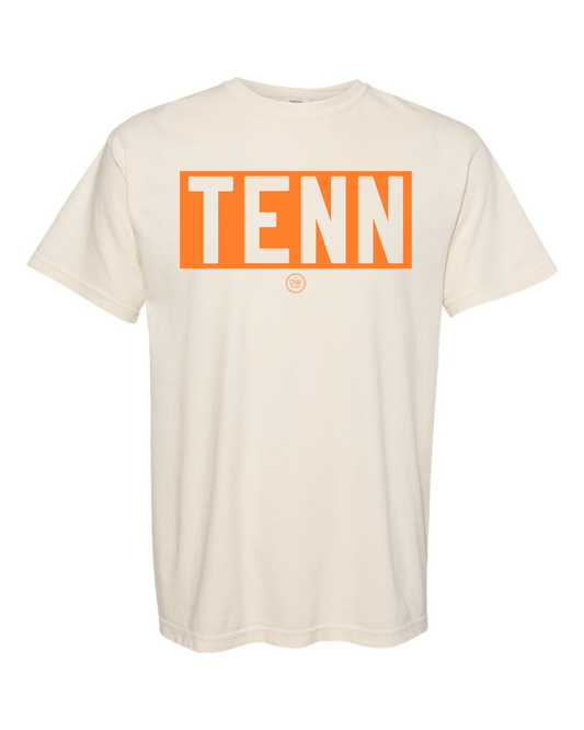 Tenn Block Comfort Colors Tee Natural