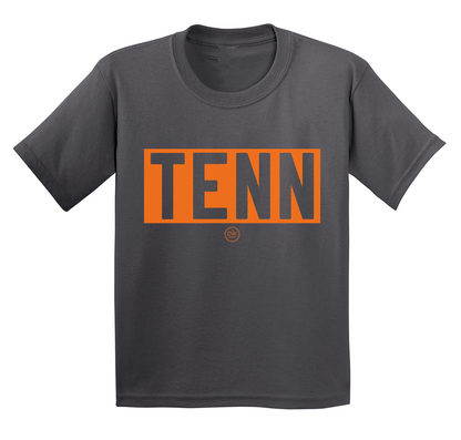 Tenn Block Kids' Tees Charcoal Kids' Tee