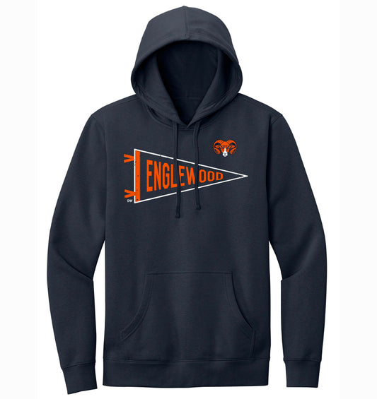 The Englewood Rams Pennant Hoodie