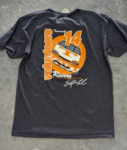 Vintage 90s Sterling Marlin NASCAR Vols Pinstripe Tee - L