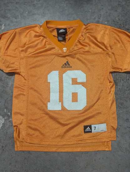 Y2K Adidas Tennessee Volunteers #16 Manning Football Jersey Youth - 7