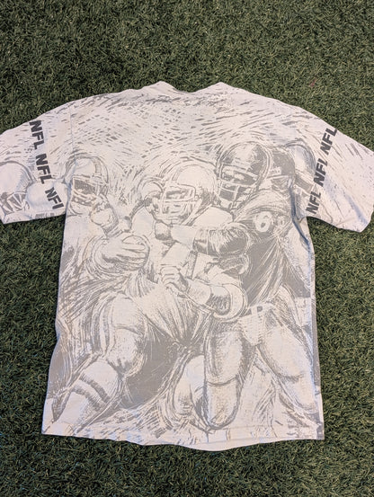 90's Stevenson Miami Dolphins AOP Tee - M