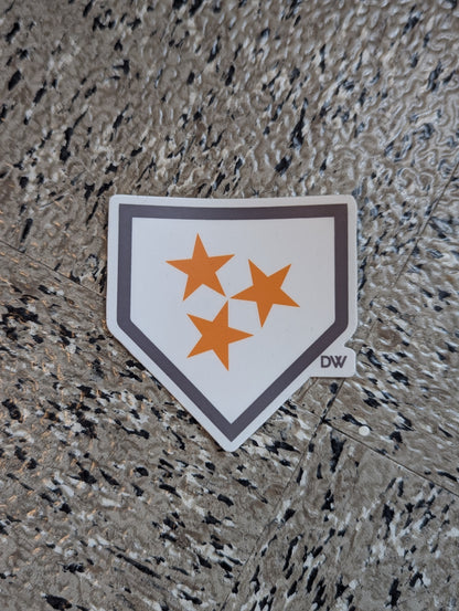 The Tristar Home Plate Sticker