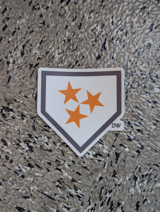 The Tristar Home Plate Sticker