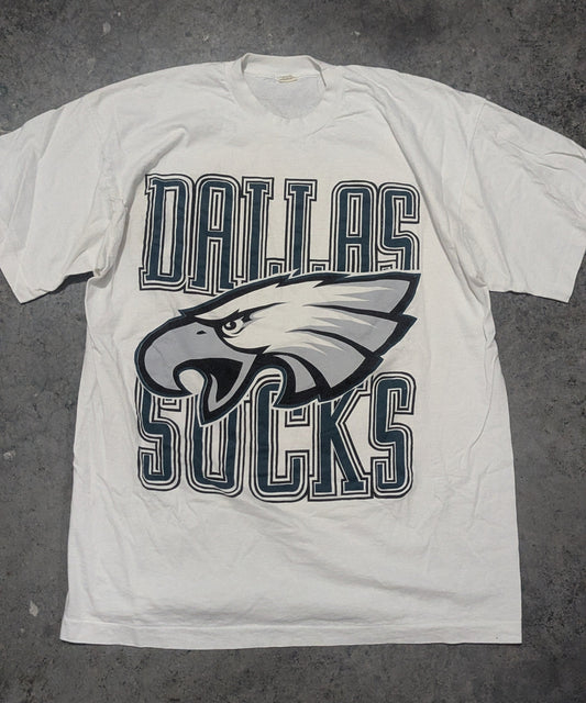 90's Dallas Sucks Eagles Fan Tee - XL