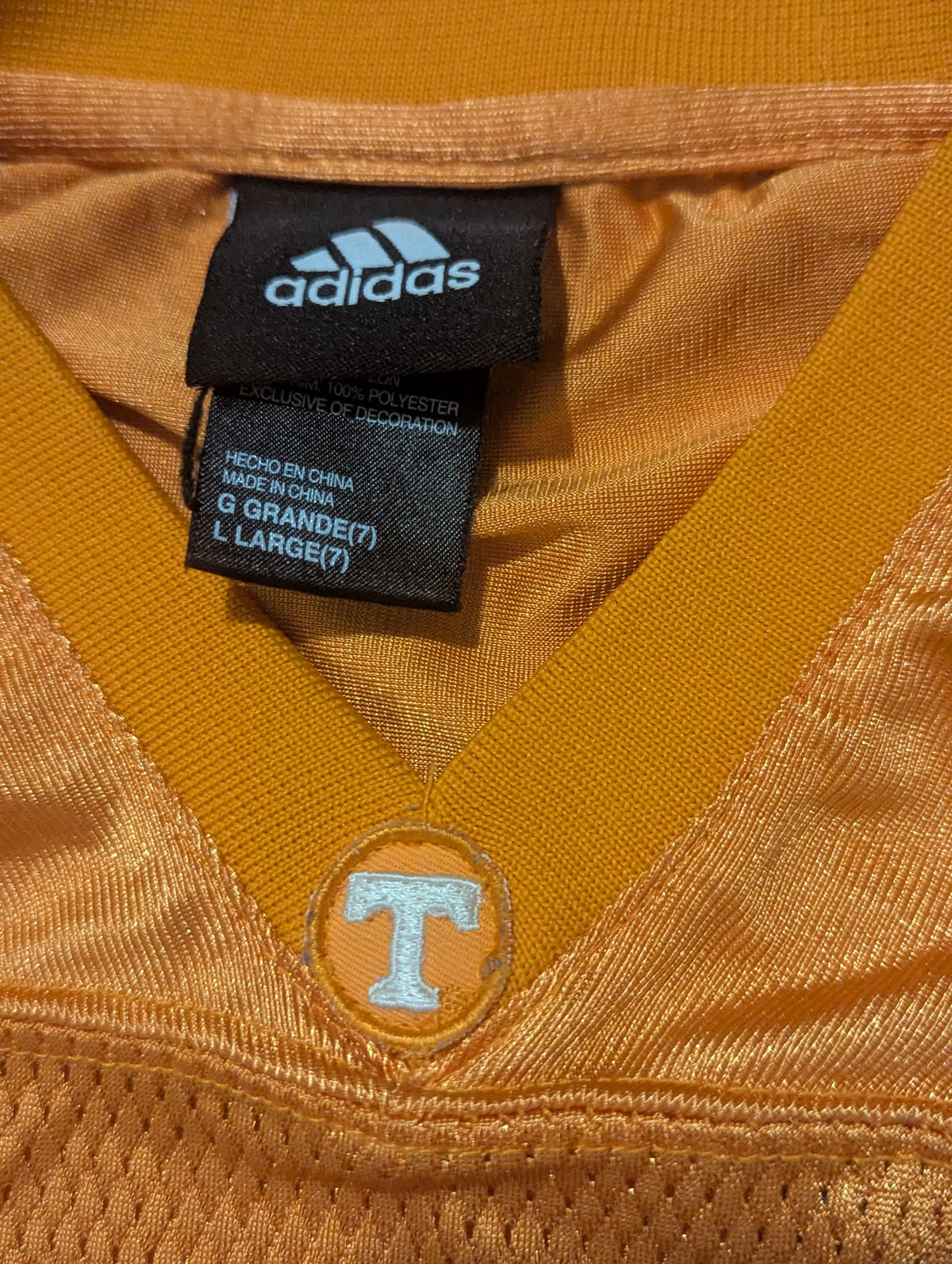 Y2K Adidas Tennessee Volunteers #16 Manning Football Jersey Youth - 7