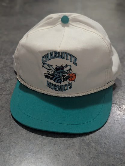 Vintage NBA Charlotte Hornets 5 Panel Rope Hat