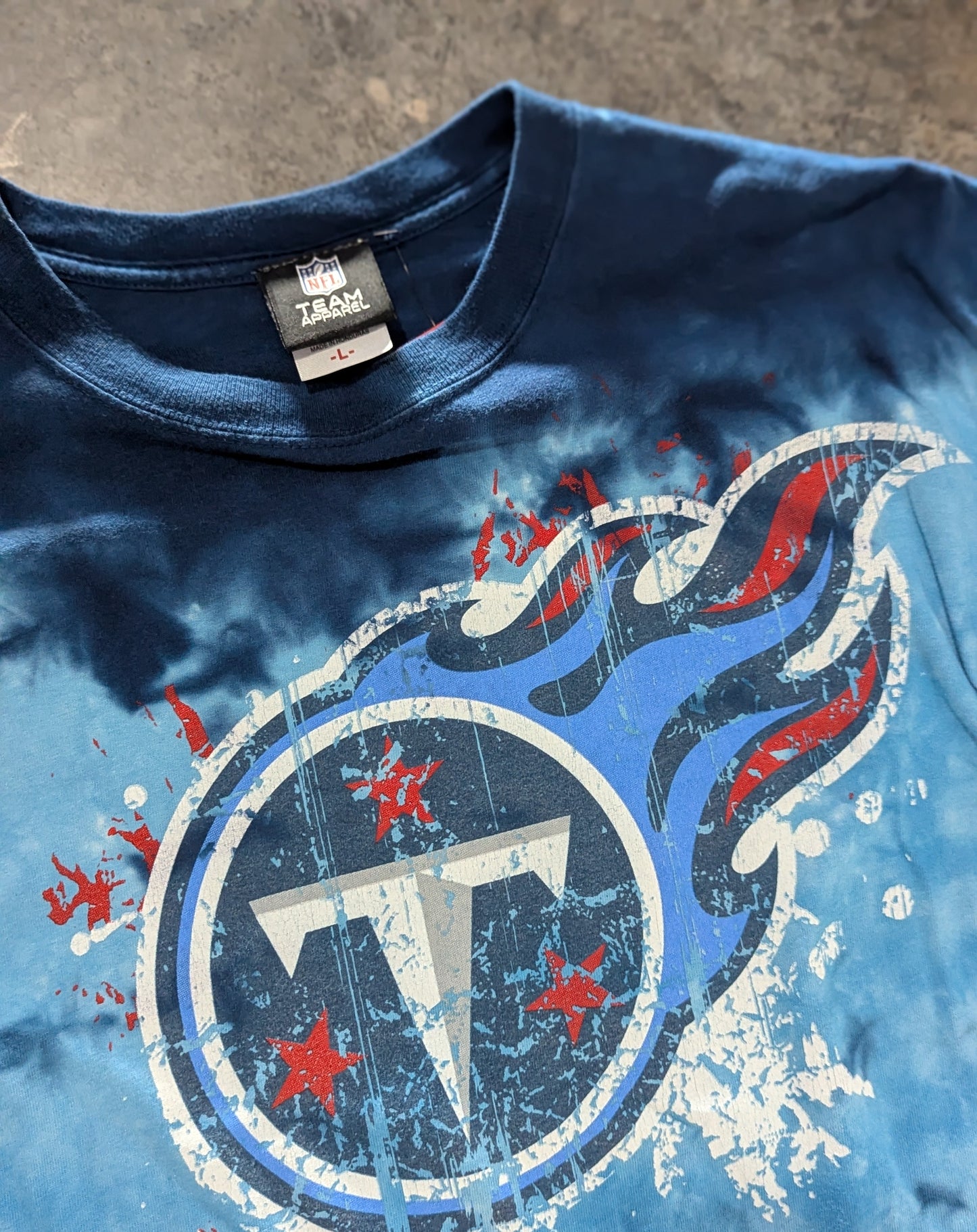 Y2K TN Titans Tie-dyed Tee - L