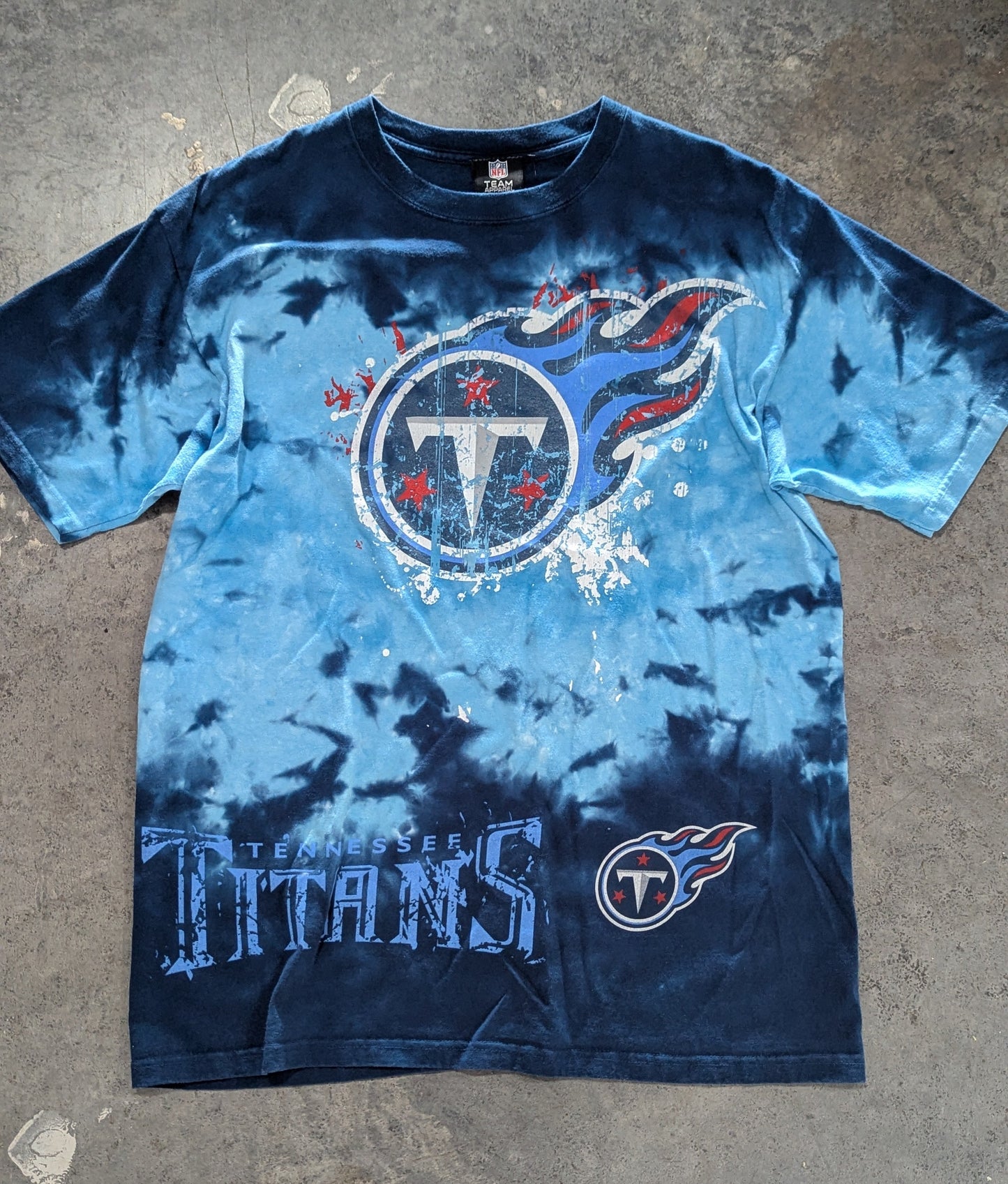 Y2K TN Titans Tie-dyed Tee - L