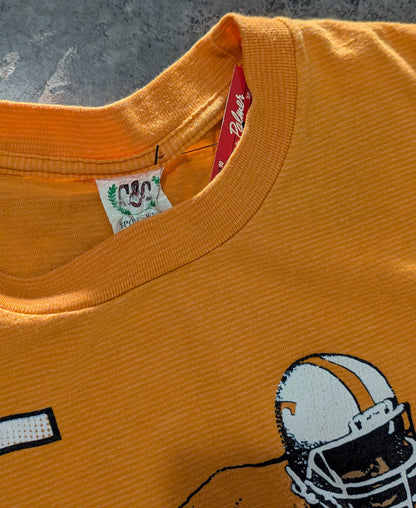 90's Tennessee Vols Oversized Print Striped Tee - L