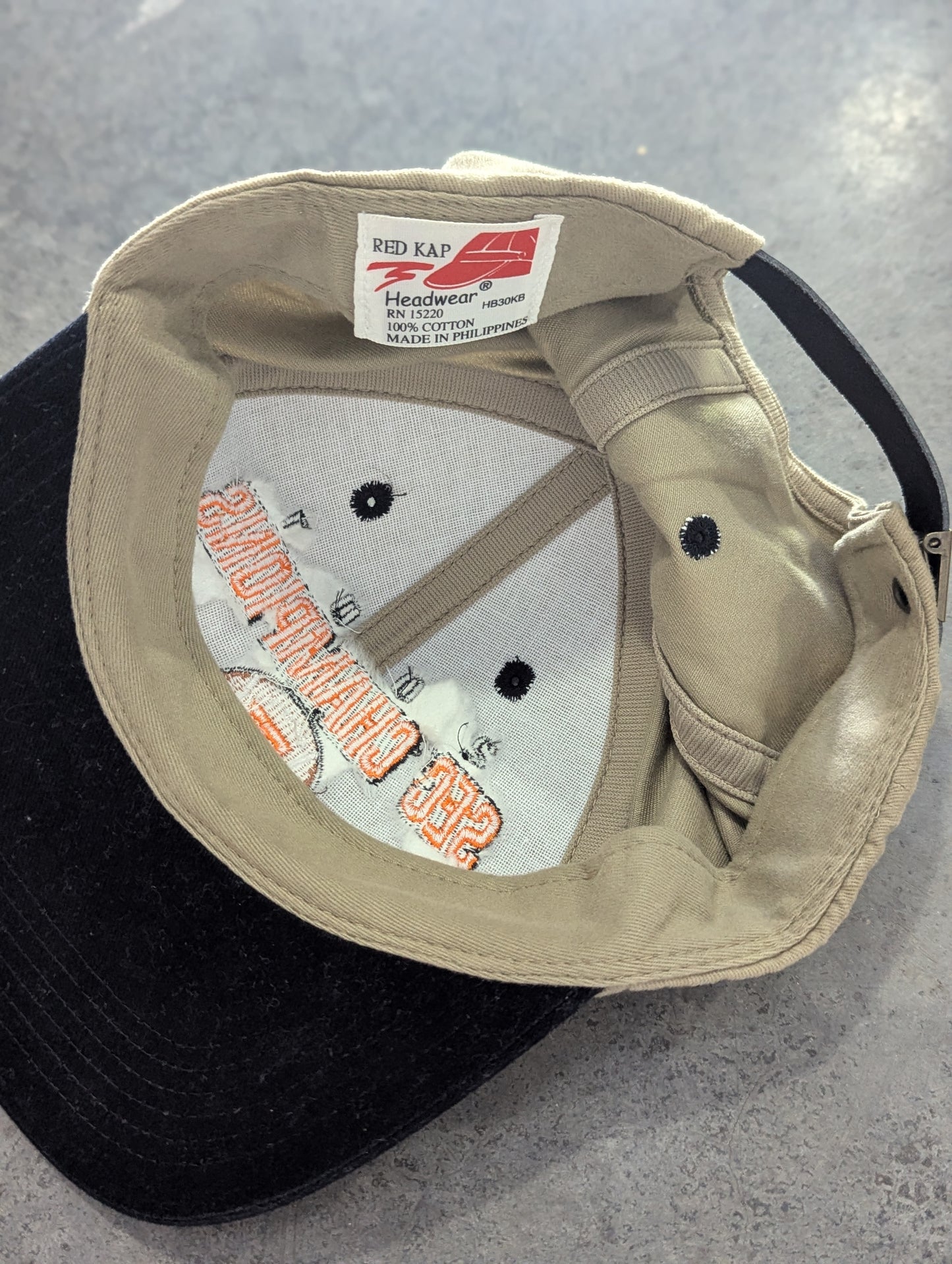 2001 Tennessee Vols SEC Champions Two Tone Leather Strapback hat