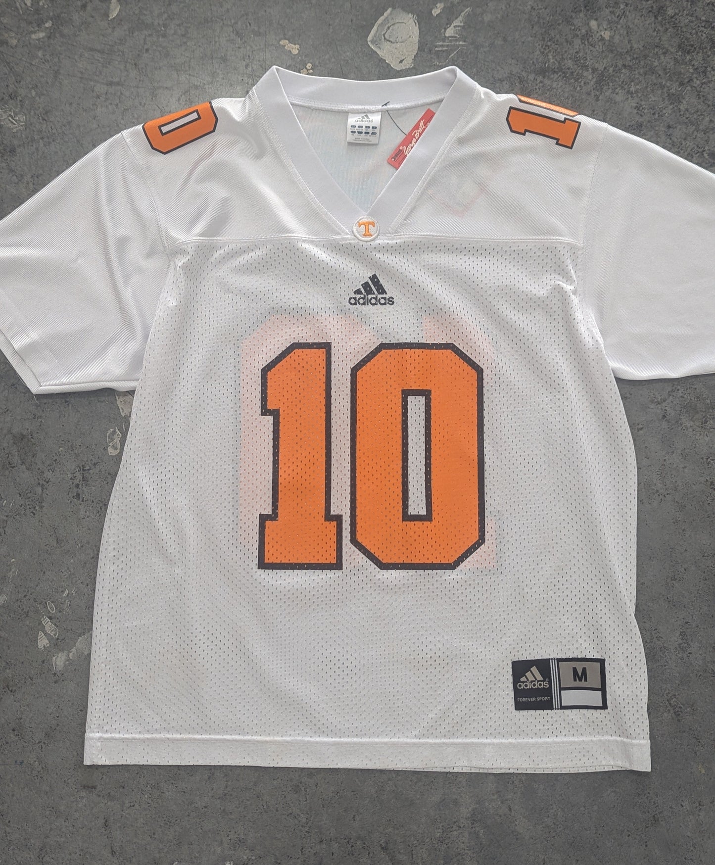 Y2K Adidas Vols White Football Jersey - YM