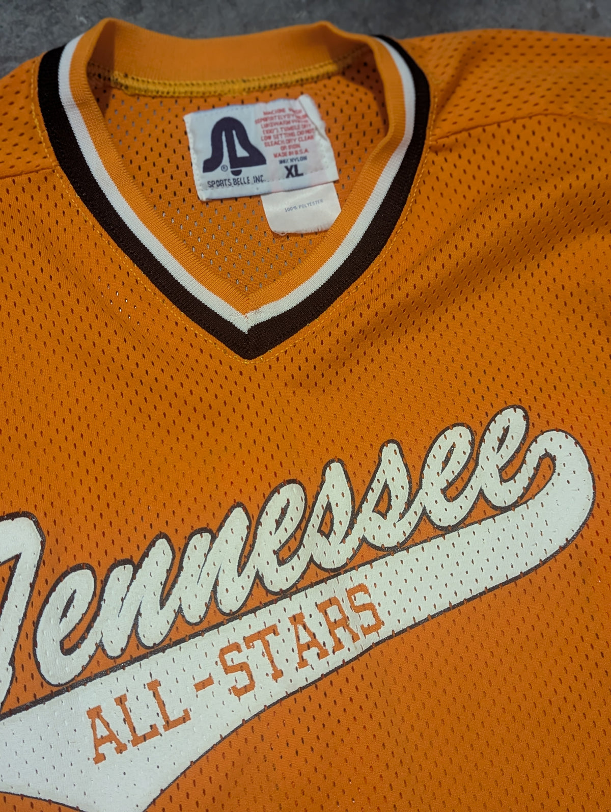 80s Sports Belle Tennessee All-Stars Mesh Jersey #11 Made in USA - XL