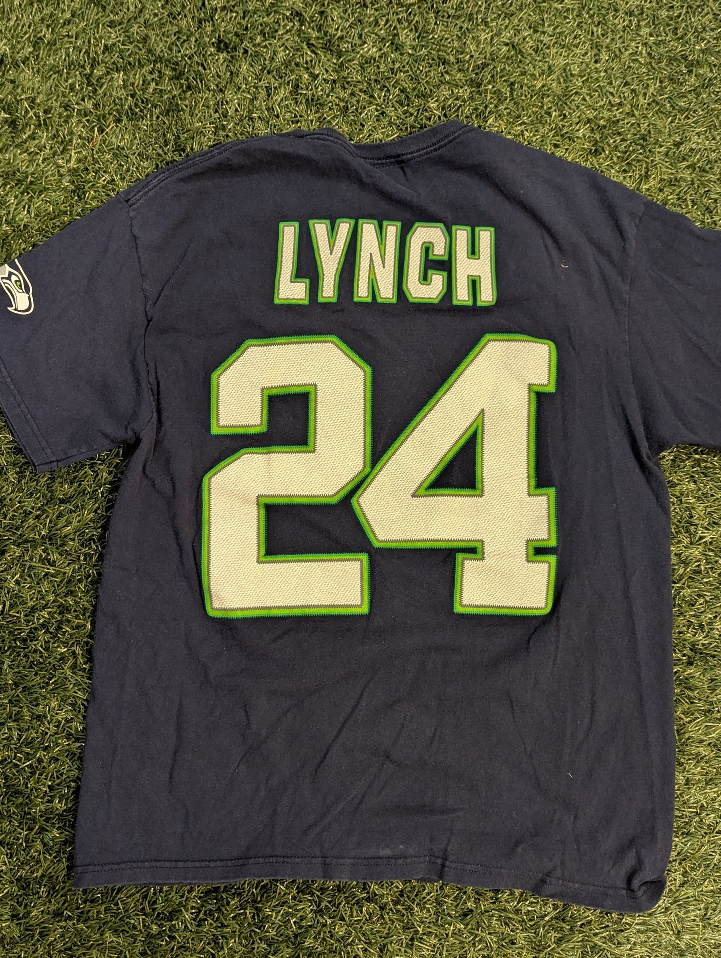 Y2K Seahawks Marshawn Lynch Tee - S