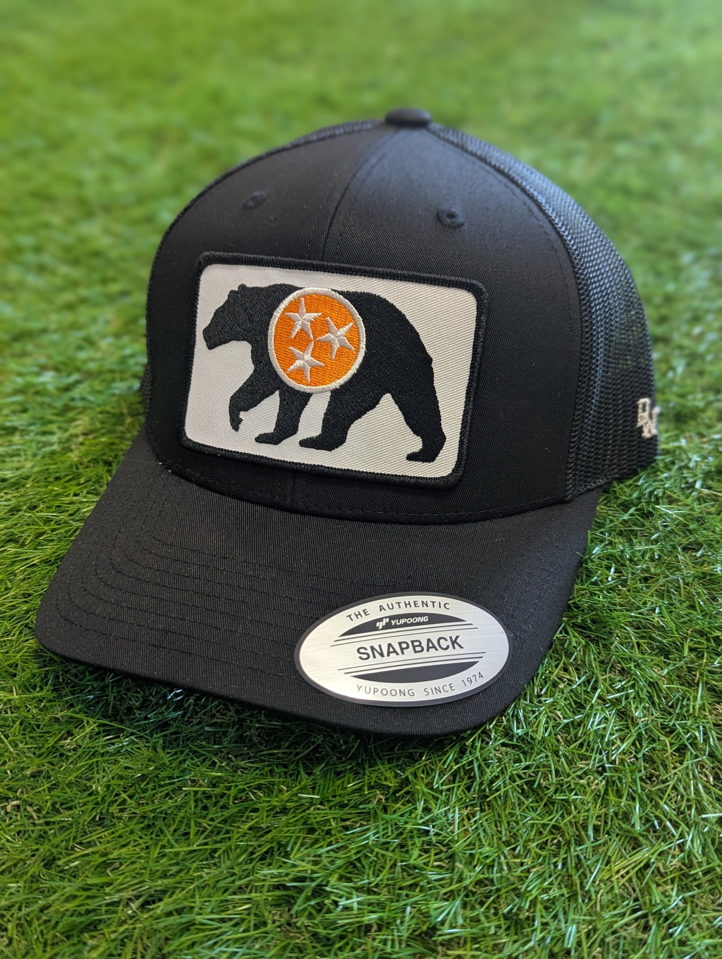 The Native Bear Trucker Hat - Solid Black