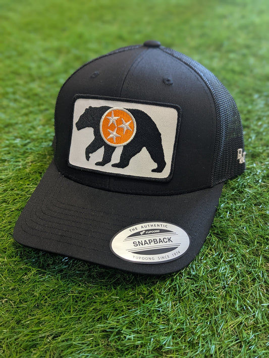The Native Bear Trucker Hat - Solid Black