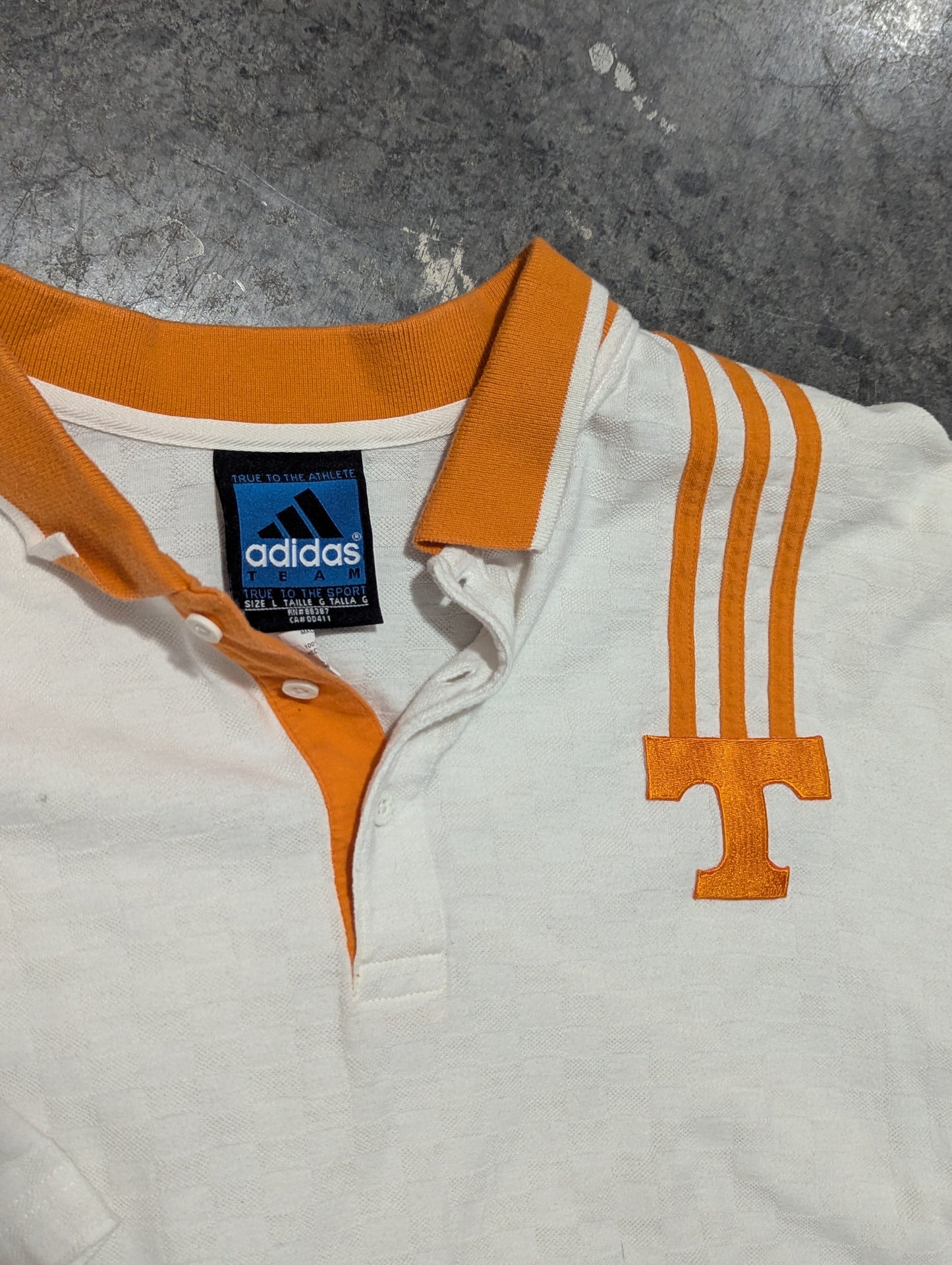 90's Adidas TN Vols Polo - L