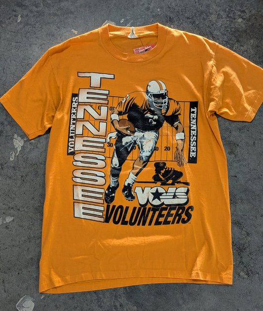 90's Tennessee Vols Oversized Print Striped Tee - L